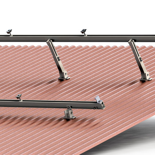 Galvanized steel solar roof mounts for panel installation on metal roofs
