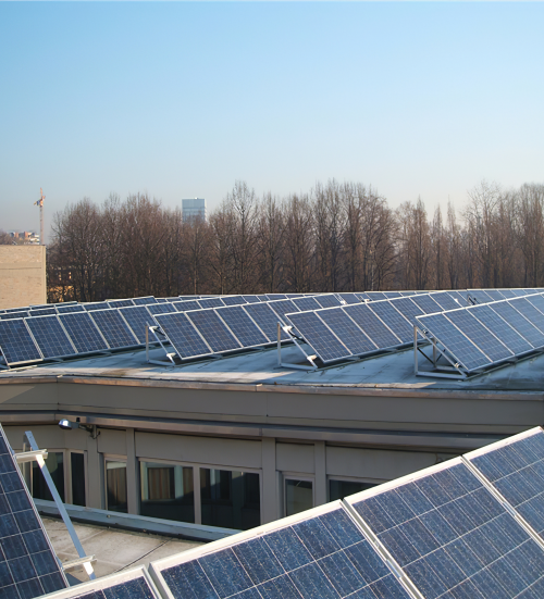 Angled solar panel mount with 10-30° adjustable tilt for optimizing bracket spacing and energy efficiency