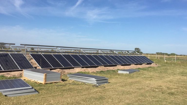 300Kw ground solar mounting system in Argentina