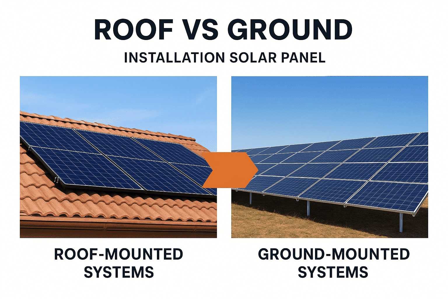 Installation Solar Panel: Roof vs Ground Mounting Systems