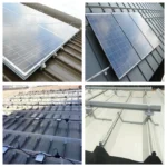 Standing seam clamp installed on a metal roof solar mounting system